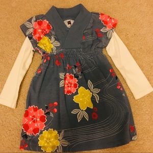 Tea Collection Blue Floral Dress